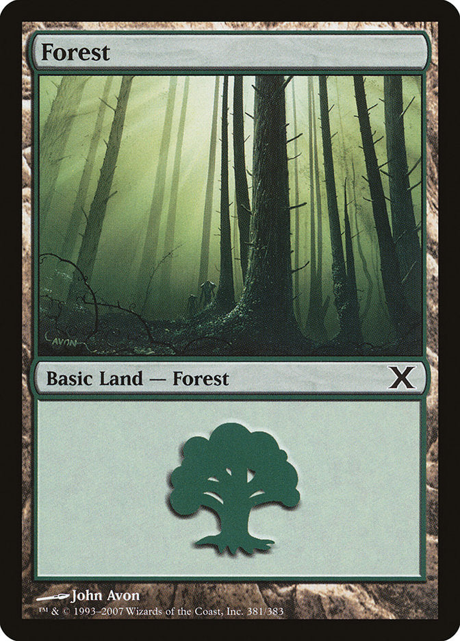 Forest (381) [Tenth Edition] - Magic: The Gathering - Card Brawlers | Quebec | Canada |