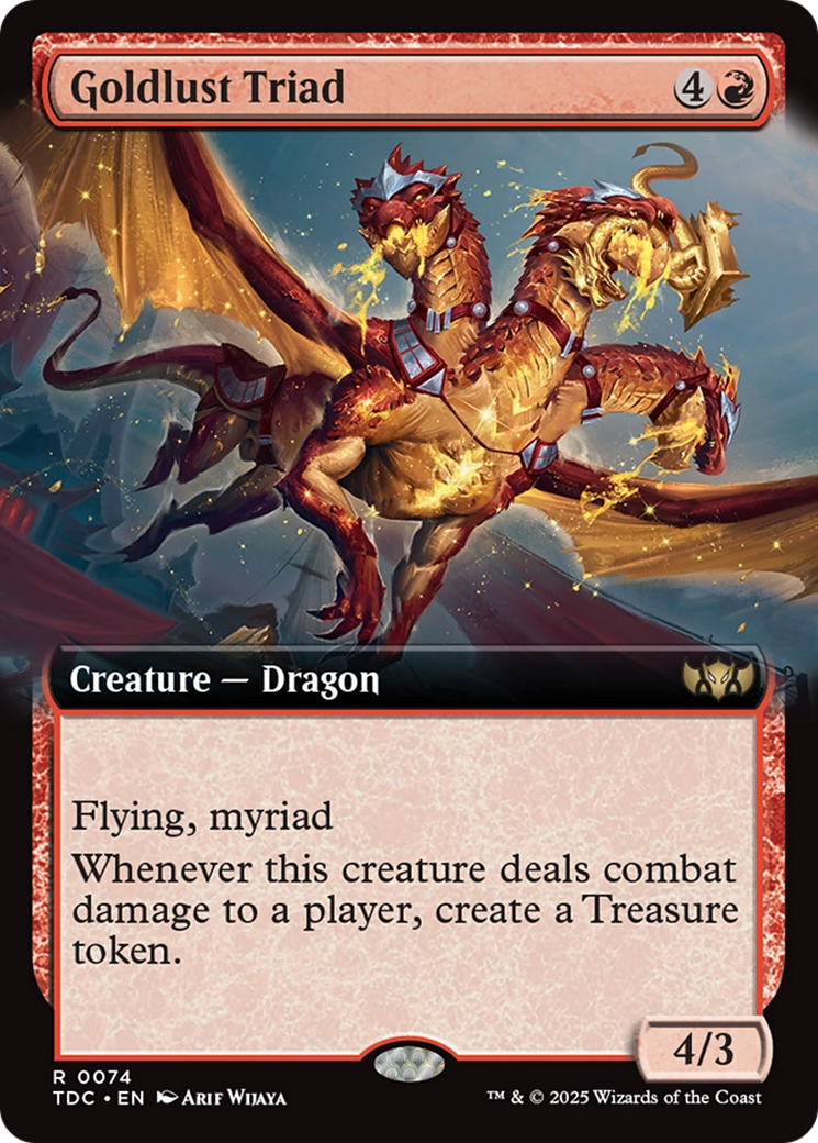 Goldlust Triad (Extended Art) [Tarkir: Dragonstorm Commander] - Magic: The Gathering - Card Brawlers | Quebec | Canada |