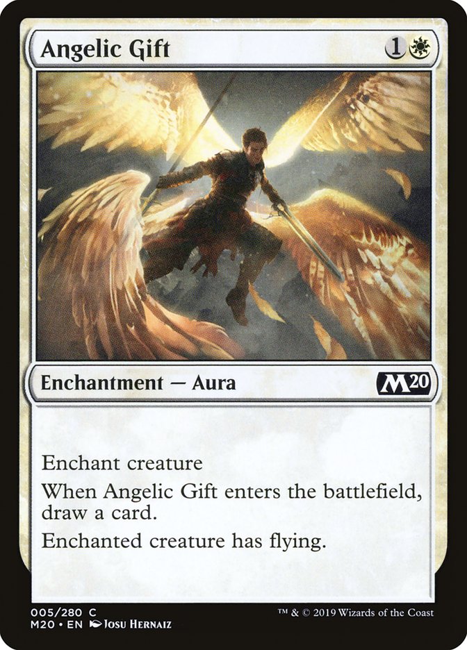 Angelic Gift [Core Set 2020] - Magic: The Gathering - Card Brawlers | Quebec | Canada |