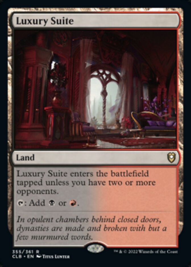 Luxury Suite [Commander Legends: Battle for Baldur's Gate] - Magic: The Gathering - Card Brawlers | Quebec | Canada |