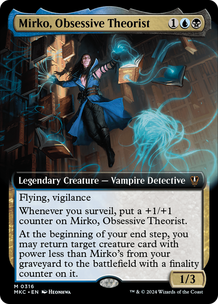 Mirko, Obsessive Theorist (Extended Art) [Murders at Karlov Manor Commander] - Magic: The Gathering - Card Brawlers | Quebec | Canada |
