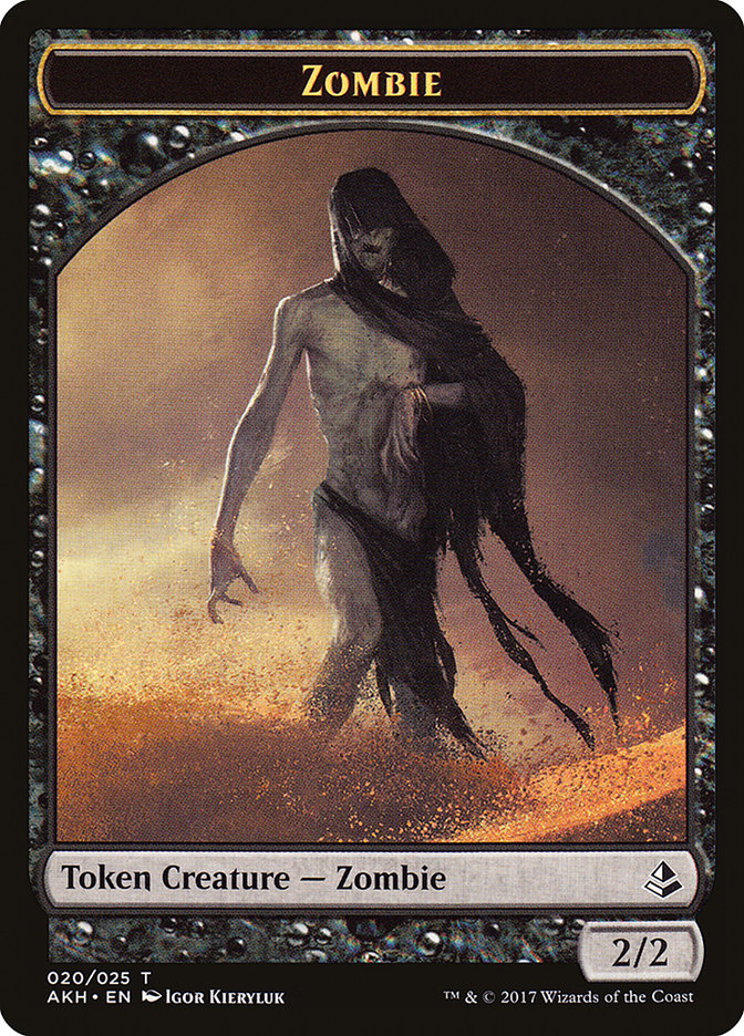 Proven Combatant // Zombie Double-Sided Token [Hour of Devastation Tokens] - Magic: The Gathering - Card Brawlers | Quebec | Canada |