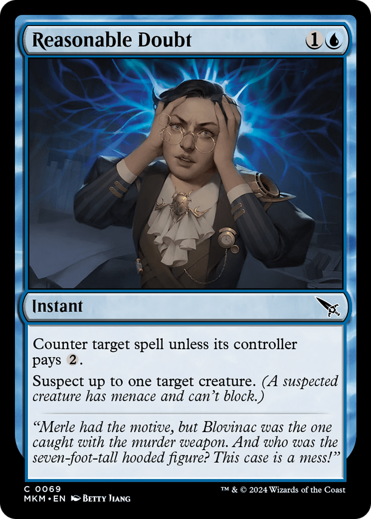 Reasonable Doubt [Murders at Karlov Manor] - Magic: The Gathering - Card Brawlers | Quebec | Canada |