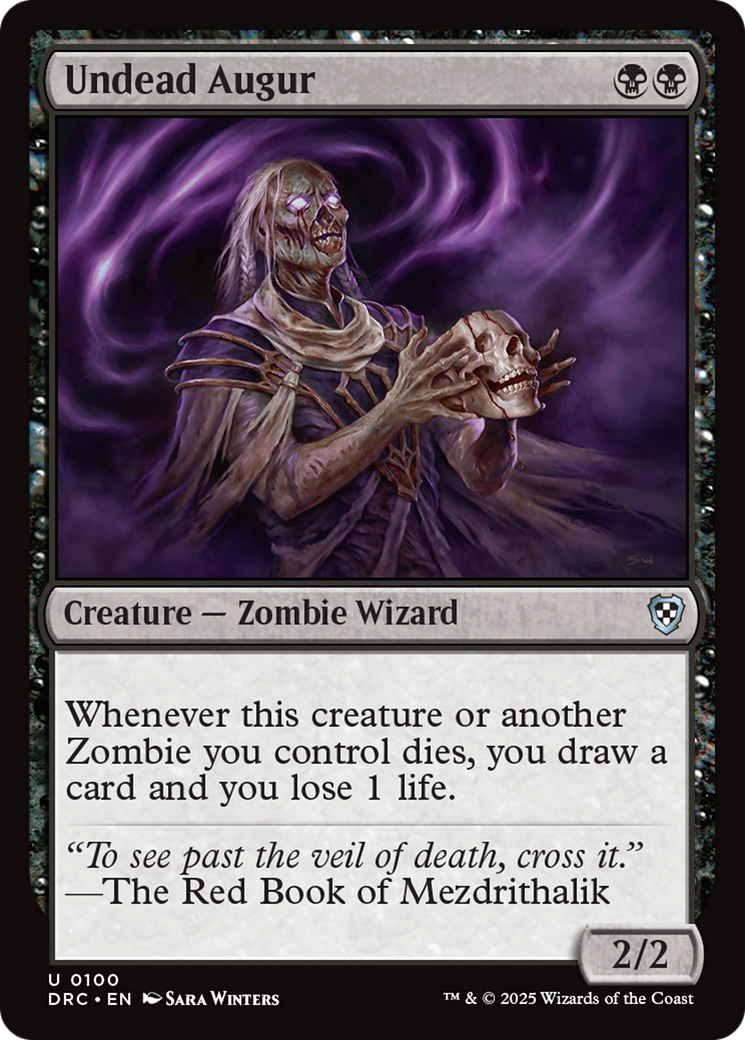 Undead Augur [Aetherdrift Commander] - Magic: The Gathering - Card Brawlers | Quebec | Canada |