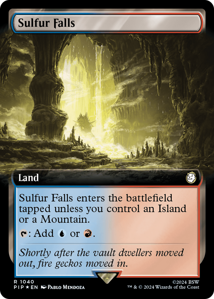 Sulfur Falls (Extended Art) (Surge Foil) [Fallout] - Magic: The Gathering - Card Brawlers | Quebec | Canada |