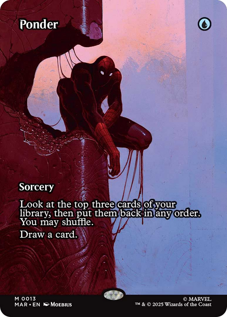 Ponder (Borderless) [Marvel Universe: Eternal-Legal] - Magic: The Gathering - Card Brawlers | Quebec | Canada |