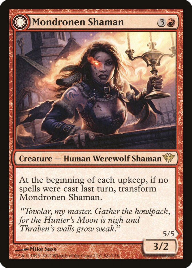Mondronen Shaman // Tovolar's Magehunter [Dark Ascension] - Magic: The Gathering - Card Brawlers | Quebec | Canada |
