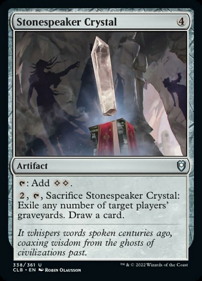Stonespeaker Crystal [Commander Legends: Battle for Baldur's Gate] - Magic: The Gathering - Card Brawlers | Quebec | Canada |