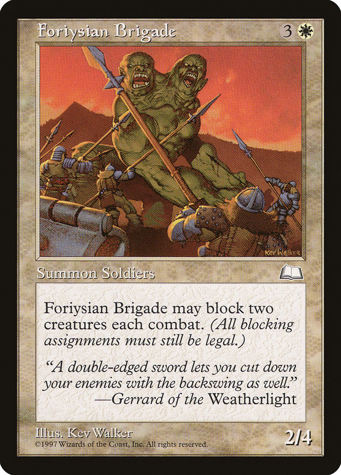 Foriysian Brigade [Weatherlight] - Magic: The Gathering - Card Brawlers | Quebec | Canada |