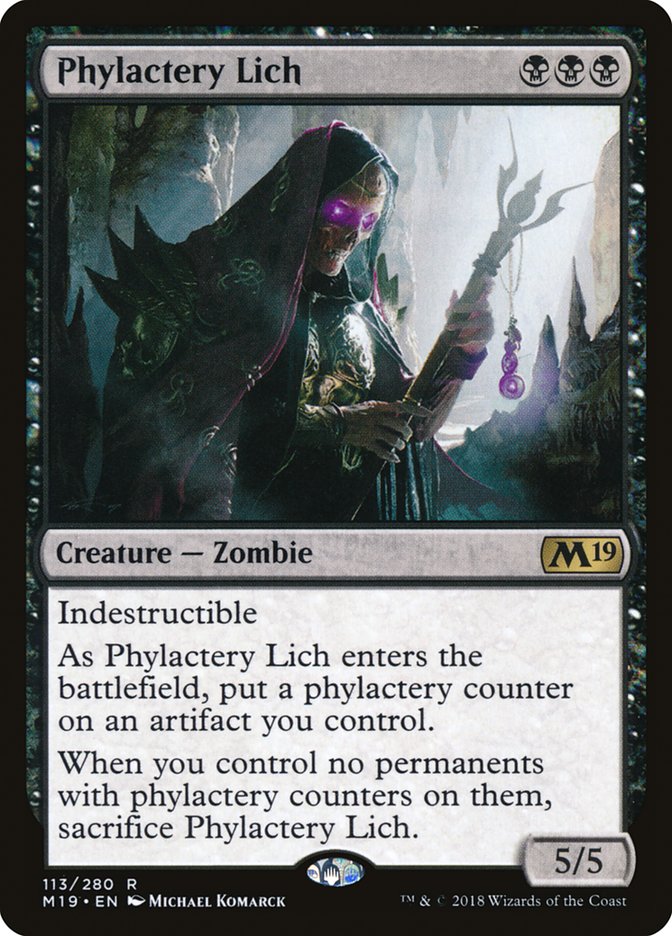 Phylactery Lich [Core Set 2019] - Magic: The Gathering - Card Brawlers | Quebec | Canada |