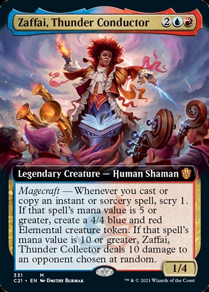 Zaffai, Thunder Conductor (Extended Art) [Commander 2021] - Magic: The Gathering - Card Brawlers | Quebec | Canada |
