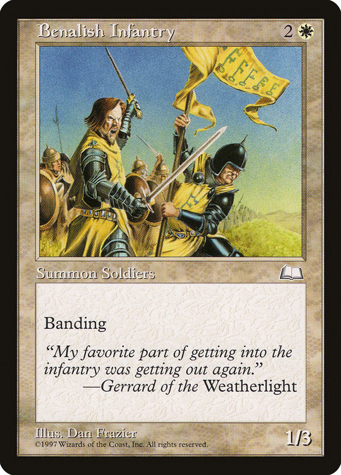Benalish Infantry [Weatherlight] - Magic: The Gathering - Card Brawlers | Quebec | Canada |