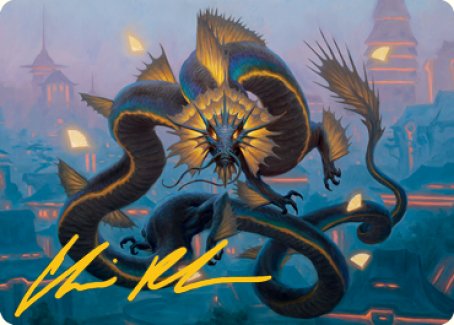 Ao, the Dawn Sky 1 Art Card (Gold-Stamped Signature) [Kamigawa: Neon Dynasty Art Series] - Magic: The Gathering - Card Brawlers | Quebec | Canada |