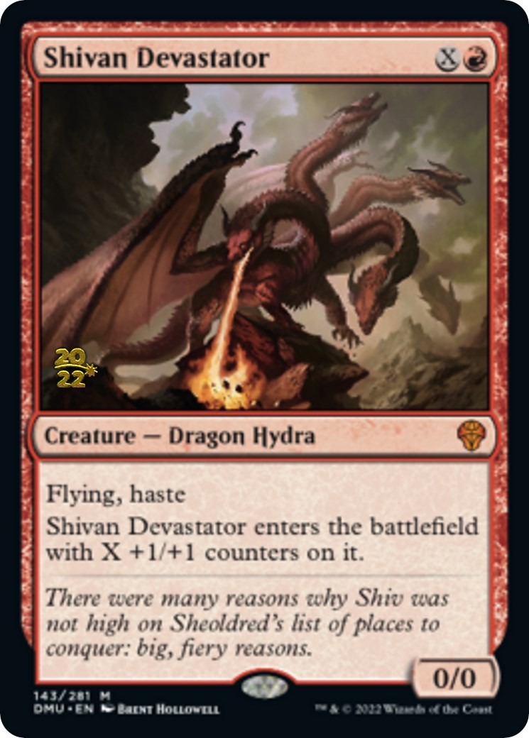 Shivan Devastator [Dominaria United Prerelease Promos] - Magic: The Gathering - Card Brawlers | Quebec | Canada |