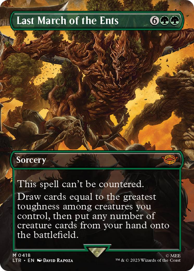 Last March of the Ents (Borderless Alternate Art) [The Lord of the Rings: Tales of Middle-Earth] - Magic: The Gathering - Card Brawlers | Quebec | Canada |