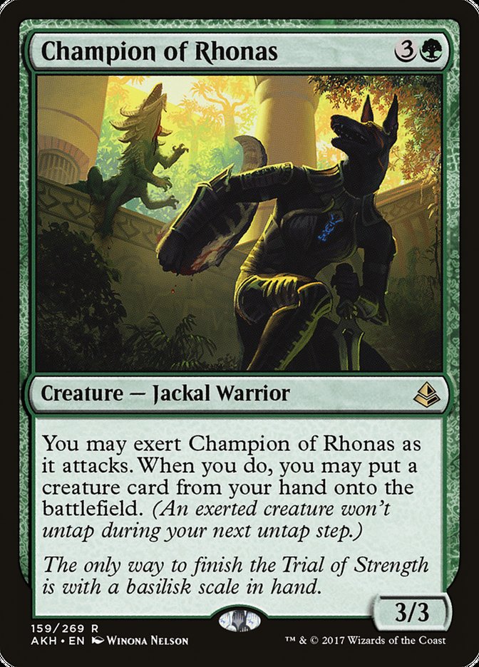 Champion of Rhonas [Amonkhet] - Magic: The Gathering - Card Brawlers | Quebec | Canada |