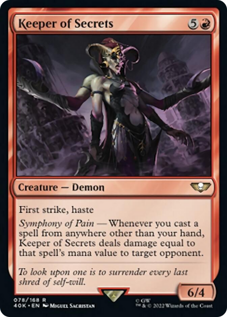 Keeper of Secrets (Surge Foil) [Warhammer 40,000] - Magic: The Gathering - Card Brawlers | Quebec | Canada |