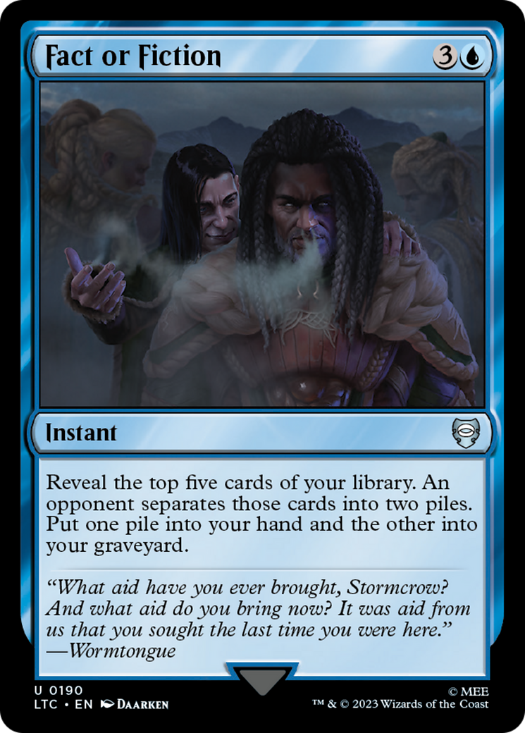 Fact or Fiction [The Lord of the Rings: Tales of Middle-Earth Commander] - Magic: The Gathering - Card Brawlers | Quebec | Canada |