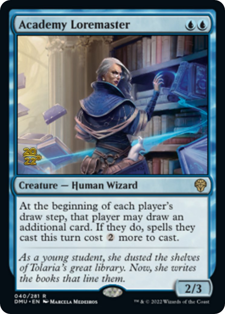 Academy Loremaster [Dominaria United Prerelease Promos] - Magic: The Gathering - Card Brawlers | Quebec | Canada |