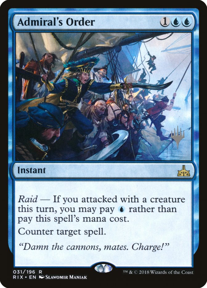 Admiral's Order (Promo Pack) [Rivals of Ixalan Promos] - Magic: The Gathering - Card Brawlers | Quebec | Canada |