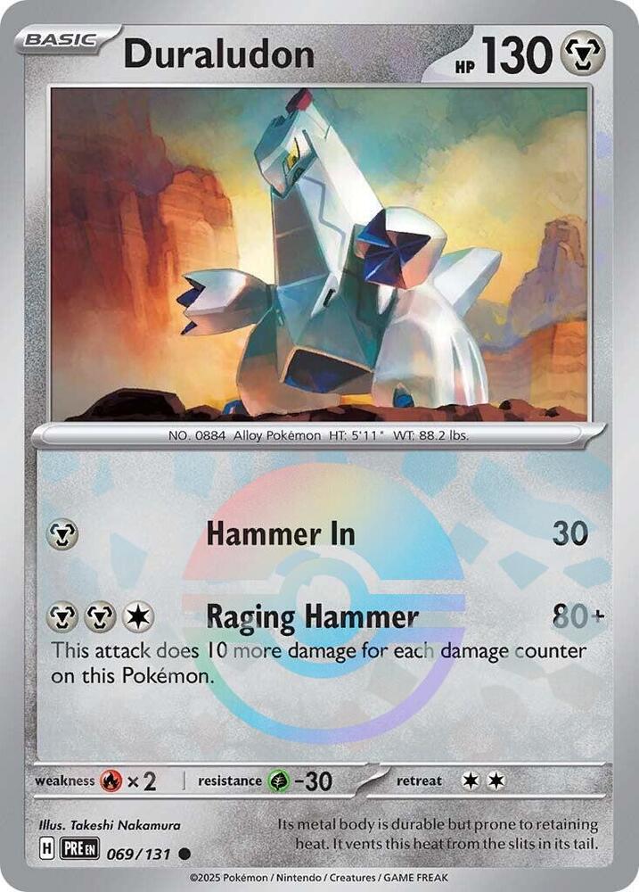 Duraludon (069/131) (Poke Ball Pattern) [Scarlet & Violet: Prismatic Evolutions] - Pokémon - Card Brawlers | Quebec | Canada |