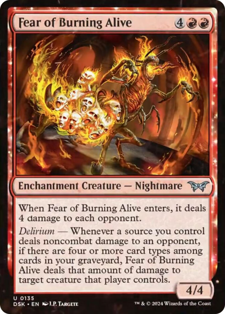 Fear of Burning Alive [Duskmourn: House of Horror] - Magic: The Gathering - Card Brawlers | Quebec | Canada |