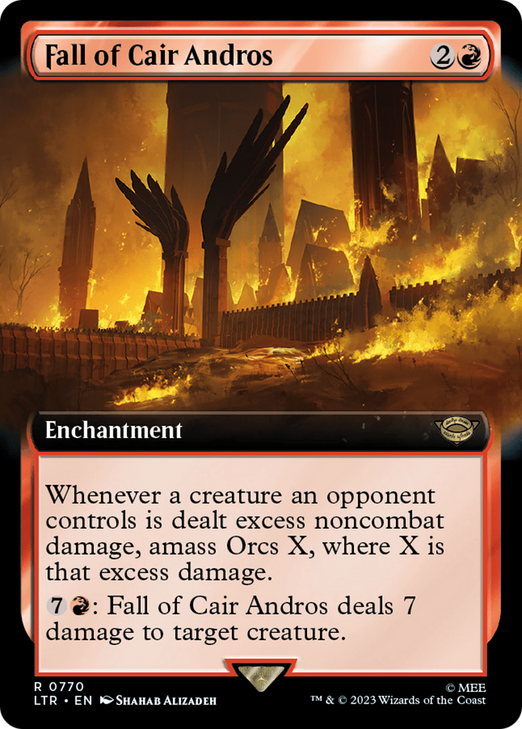 Fall of Cair Andros (Extended Art) (Surge Foil) [The Lord of the Rings: Tales of Middle-Earth] - Magic: The Gathering - Card Brawlers | Quebec | Canada |