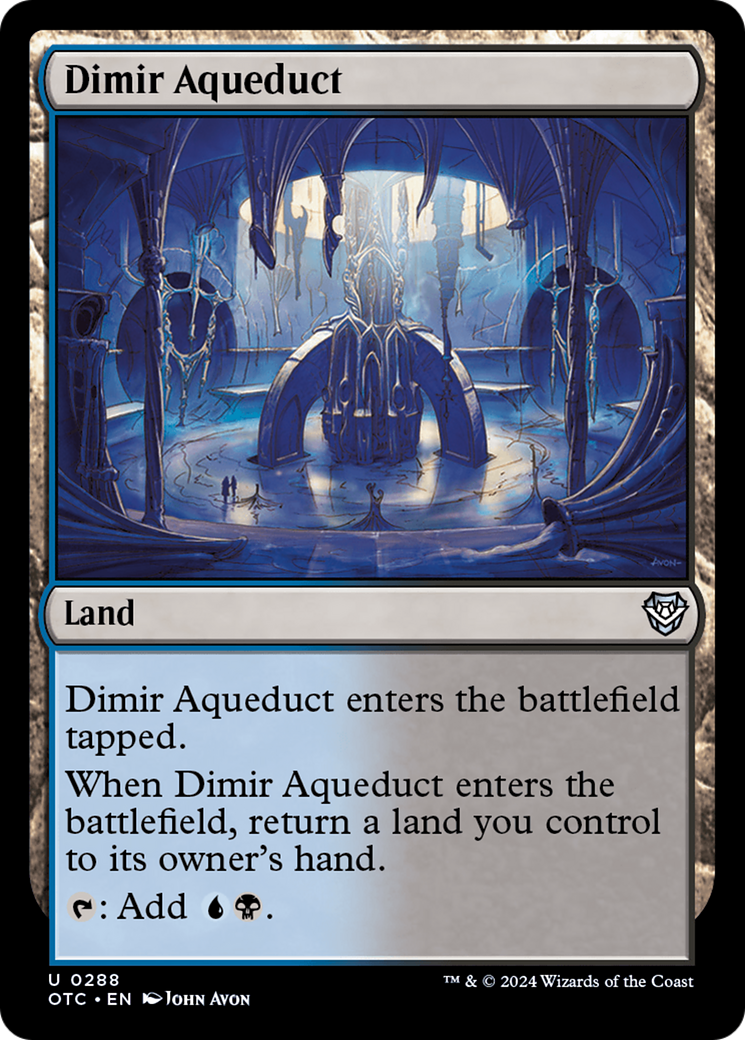 Dimir Aqueduct [Outlaws of Thunder Junction Commander] - Magic: The Gathering - Card Brawlers | Quebec | Canada |