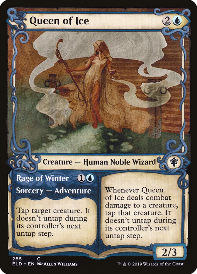Queen of Ice // Rage of Winter (Showcase) [Throne of Eldraine] - Magic: The Gathering - Card Brawlers | Quebec | Canada |