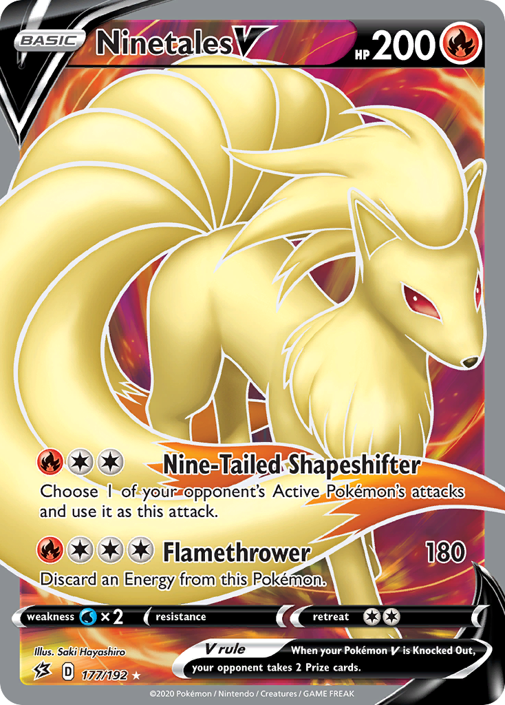 Ninetales V (177/192) [Sword & Shield: Rebel Clash] - Pokémon - Card Brawlers | Quebec | Canada |
