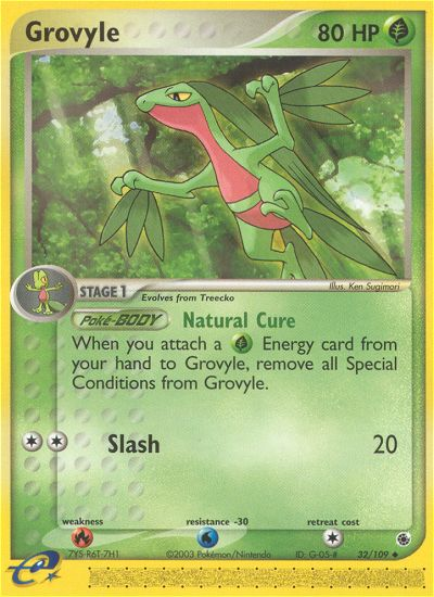 Grovyle (32/109) [EX: Ruby & Sapphire] - Pokémon - Card Brawlers | Quebec | Canada |