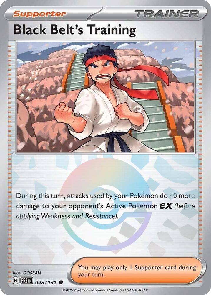 Black Belt's Training (098/131) (Poke Ball Pattern) [Scarlet & Violet: Prismatic Evolutions] - Pokémon - Card Brawlers | Quebec | Canada |