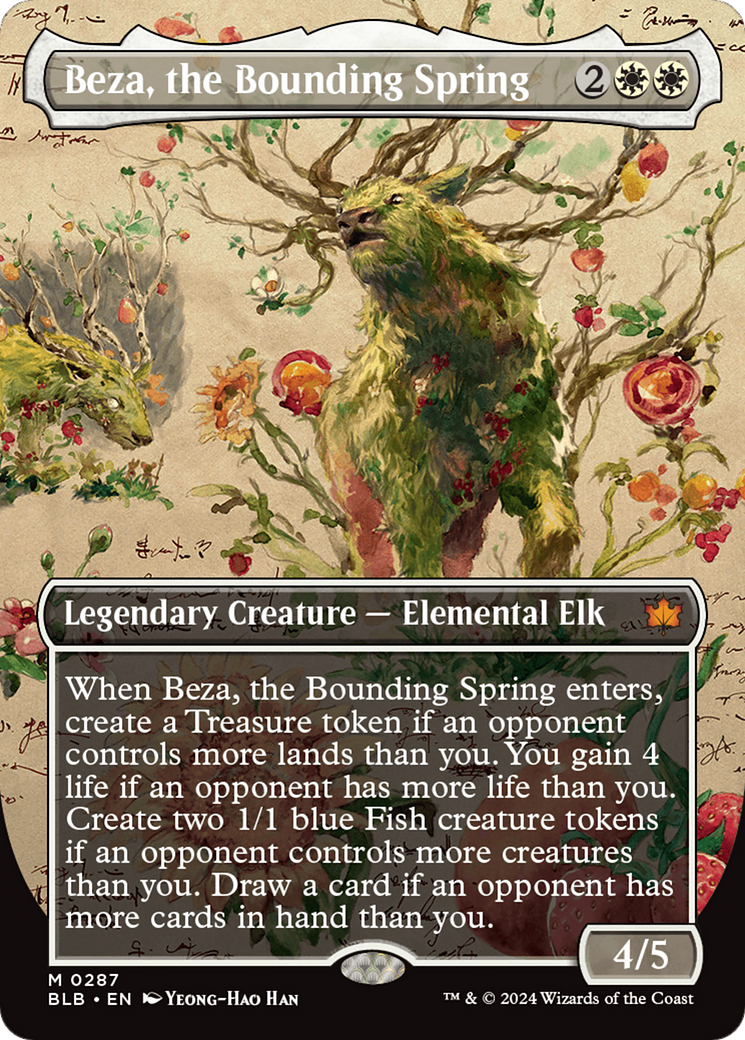 Beza, the Bounding Spring (Borderless) [Bloomburrow] - Magic: The Gathering - Card Brawlers | Quebec | Canada |