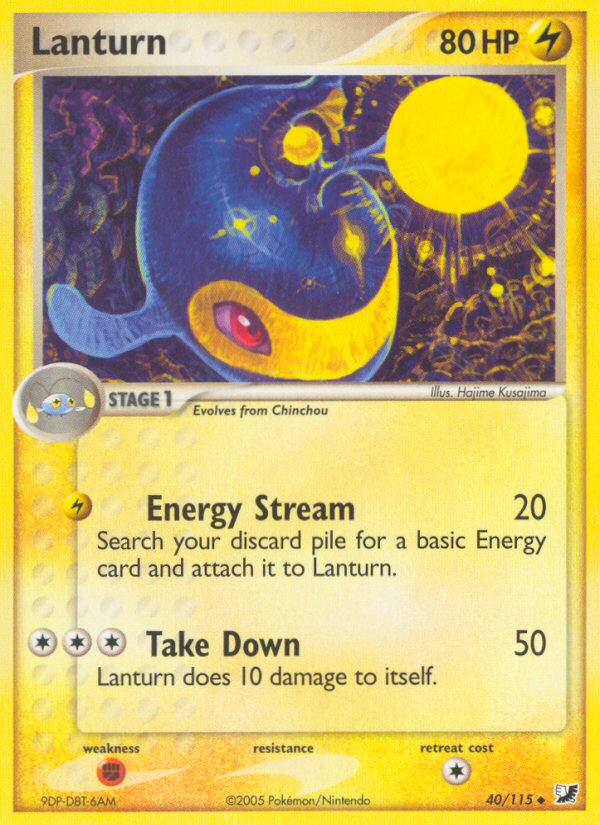 Lanturn (40/115) [EX: Unseen Forces] - Pokémon - Card Brawlers | Quebec | Canada |