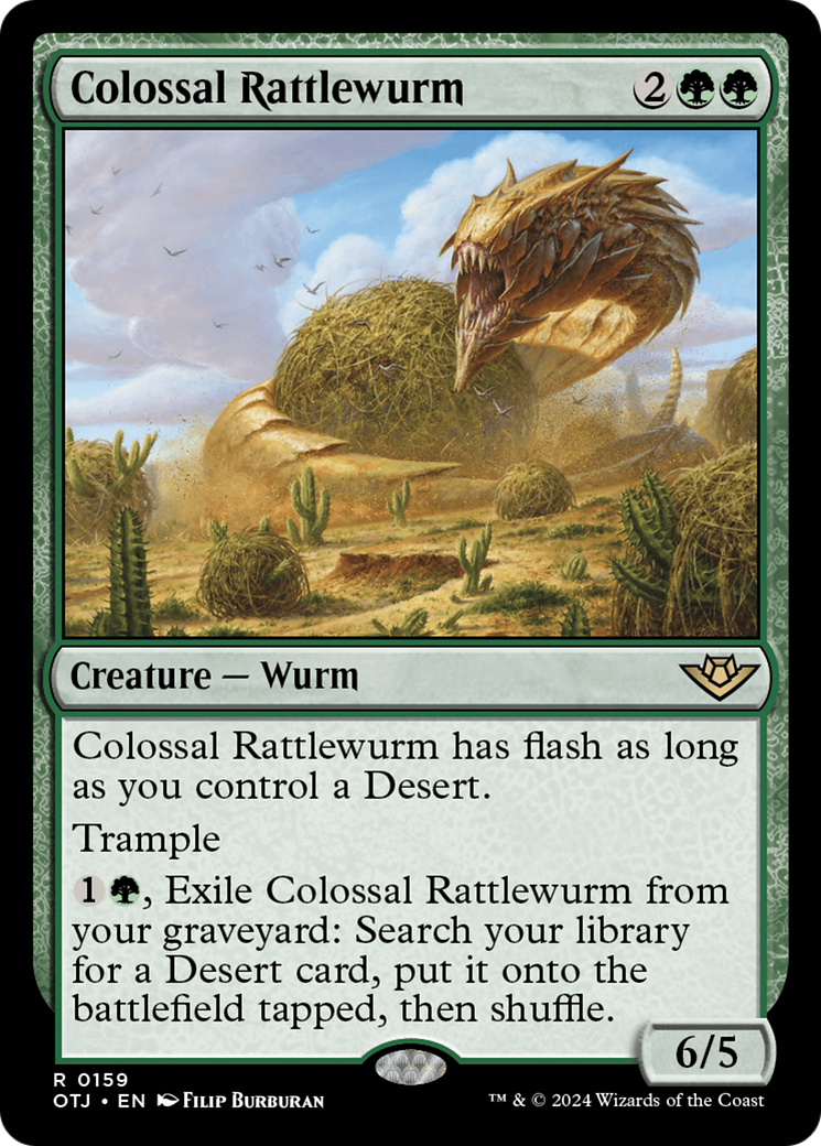 Colossal Rattlewurm [Outlaws of Thunder Junction] - Magic: The Gathering - Card Brawlers | Quebec | Canada |