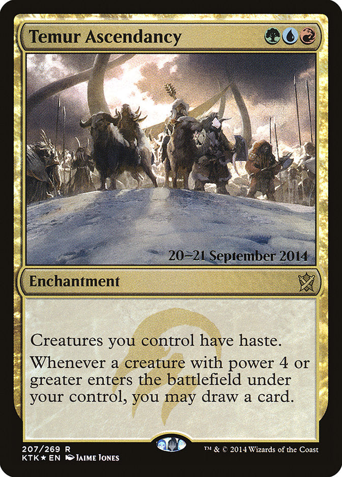 Temur Ascendancy [Khans of Tarkir Prerelease Promos] - Magic: The Gathering - Card Brawlers | Quebec | Canada |