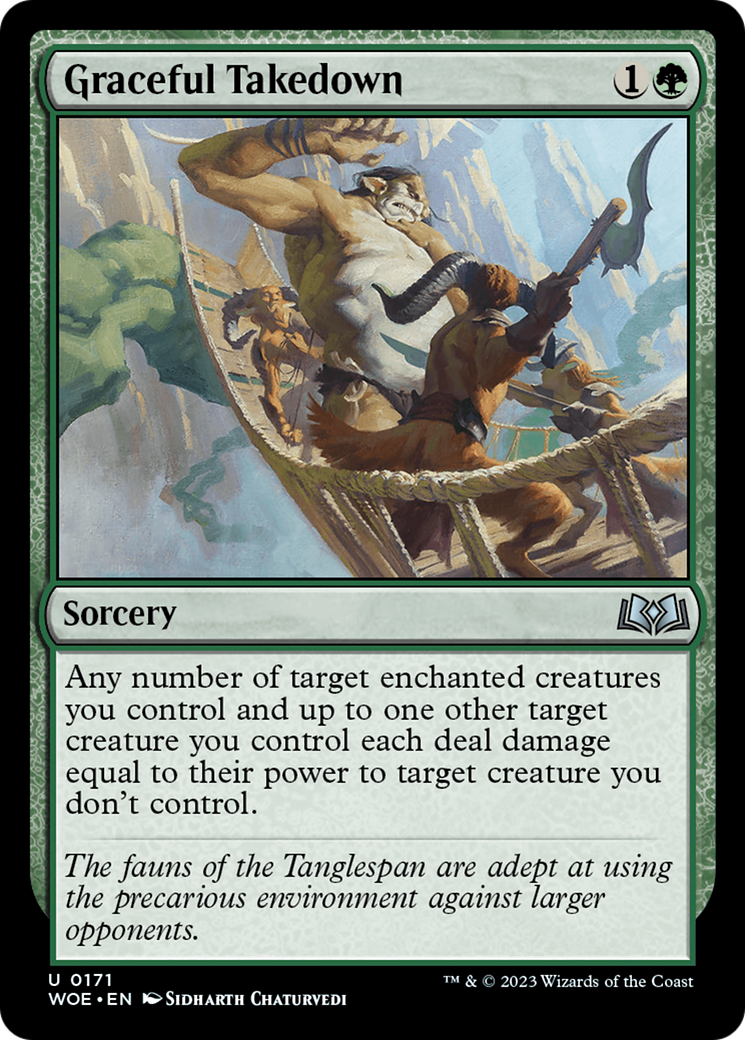 Graceful Takedown [Wilds of Eldraine] - Magic: The Gathering - Card Brawlers | Quebec | Canada |