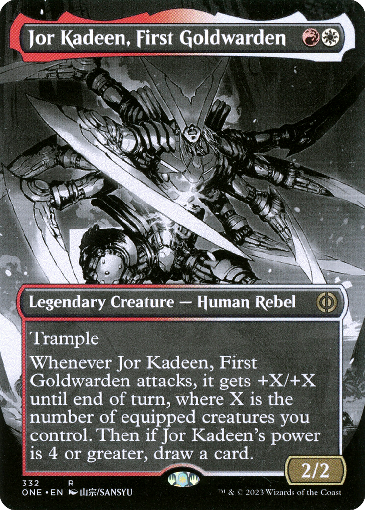 Jor Kadeen, First Goldwarden (Borderless Manga) [Phyrexia: All Will Be One] - Magic: The Gathering - Card Brawlers | Quebec | Canada |