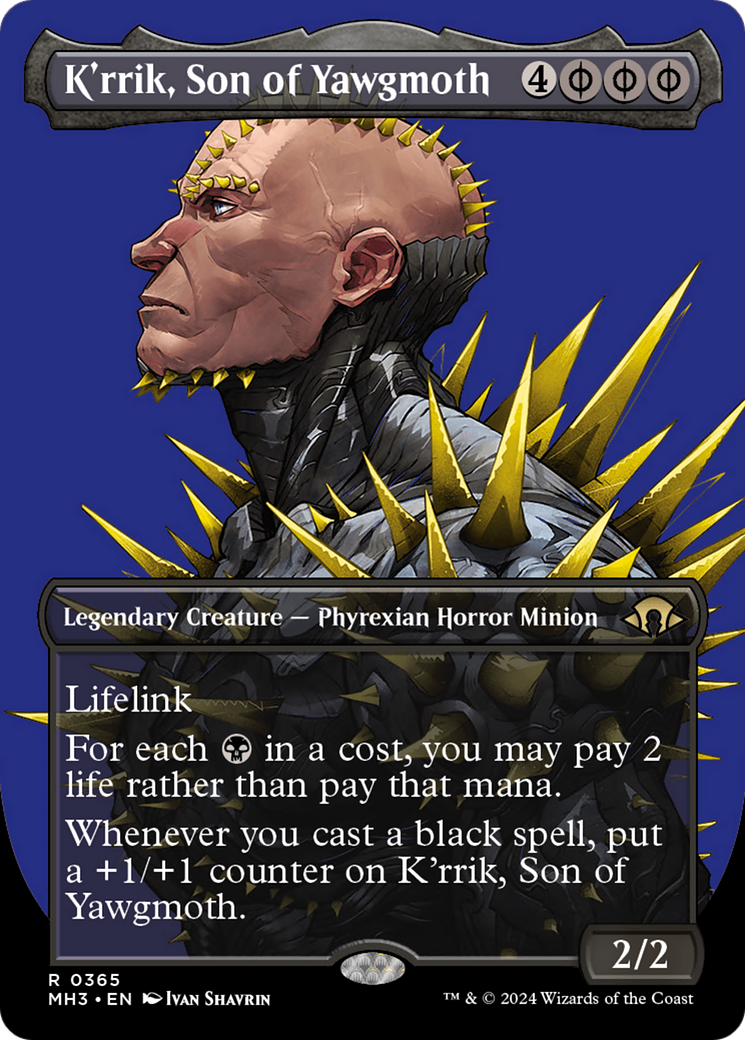 K'rrik, Son of Yawgmoth (Borderless) [Modern Horizons 3] - Magic: The Gathering - Card Brawlers | Quebec | Canada |