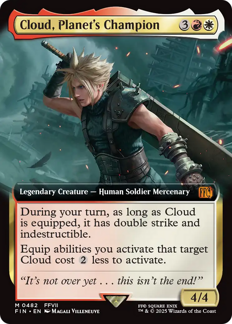 Cloud, Planet's Champion (Extended Art) [FINAL FANTASY] - Magic: The Gathering - Card Brawlers | Quebec | Canada |