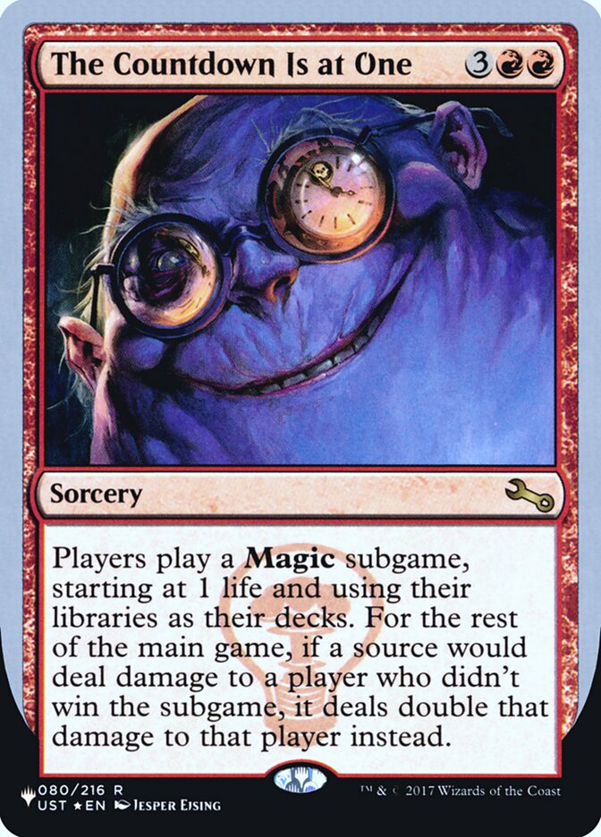 The Countdown Is at One (Unfinity Foil Edition) [The List] - Magic: The Gathering - Card Brawlers | Quebec | Canada |