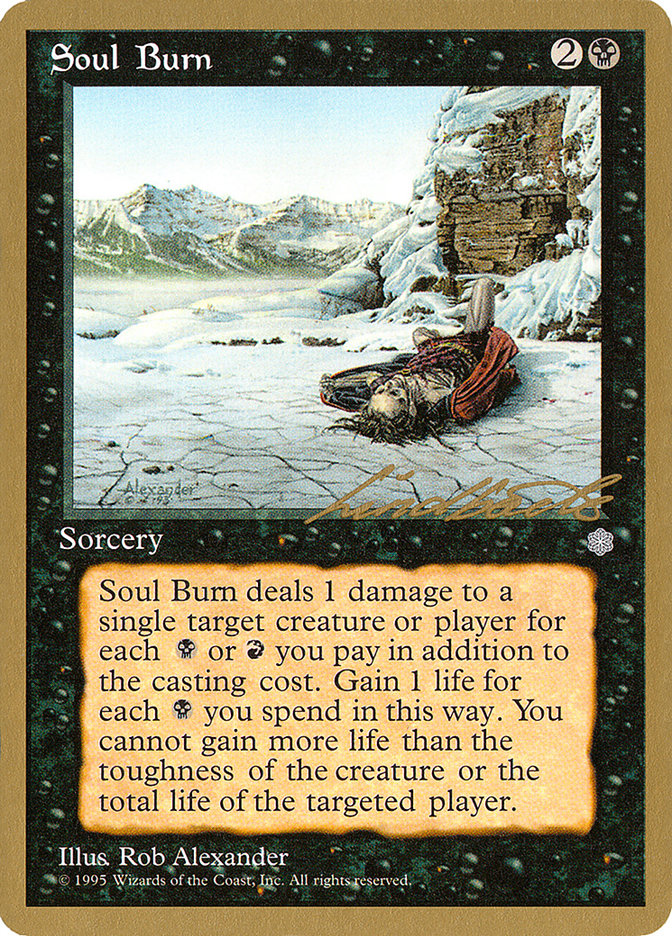Soul Burn (Leon Lindback) [Pro Tour Collector Set] - Magic: The Gathering - Card Brawlers | Quebec | Canada |