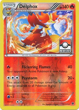 Delphox (13/124) (League Promo) [XY: Fates Collide] - Pokémon - Card Brawlers | Quebec | Canada |