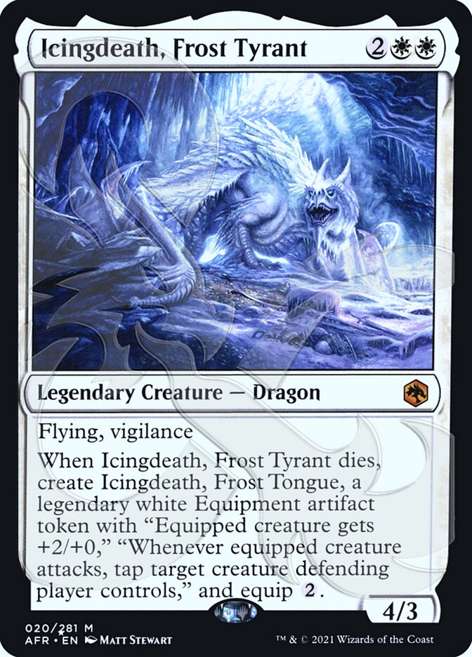 Icingdeath, Frost Tyrant (Ampersand Promo) [Dungeons & Dragons: Adventures in the Forgotten Realms Promos] - Magic: The Gathering - Card Brawlers | Quebec | Canada |