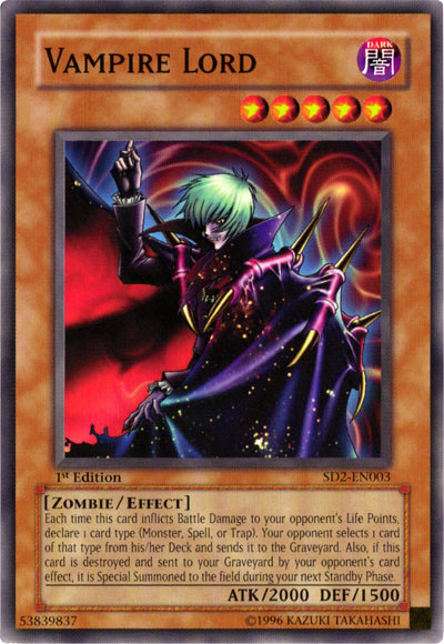 Vampire Lord [SD2-EN003] Common - Yu-Gi-Oh! - Card Brawlers | Quebec | Canada |