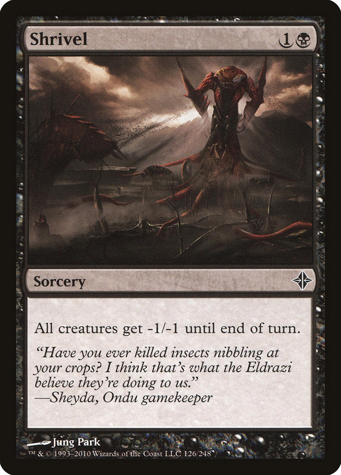 Shrivel [Rise of the Eldrazi] - Magic: The Gathering - Card Brawlers | Quebec | Canada |