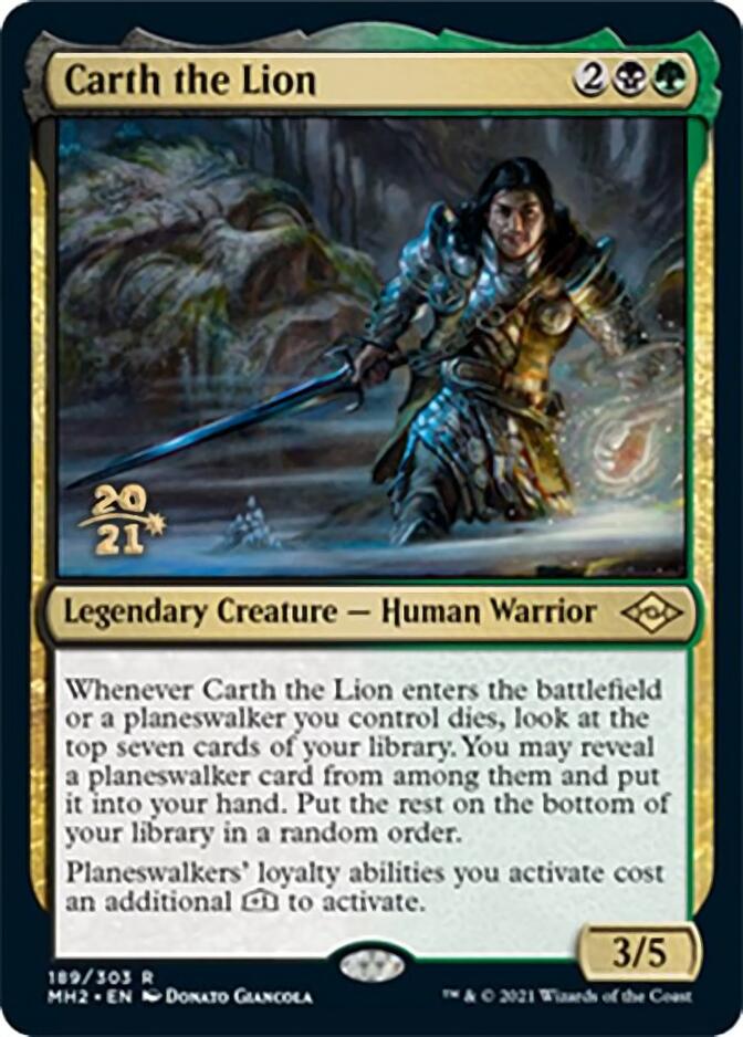 Carth the Lion [Modern Horizons 2 Prerelease Promos] - Magic: The Gathering - Card Brawlers | Quebec | Canada |