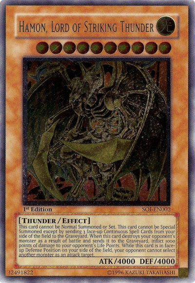 Hamon, Lord of Striking Thunder (UTR) [SOI-EN002] Ultimate Rare - Yu-Gi-Oh! - Card Brawlers | Quebec | Canada |
