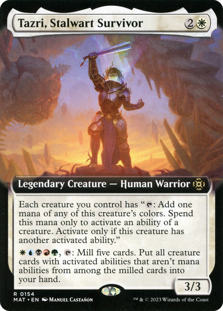 Tazri, Stalwart Survivor (Extended Art) [March of the Machine: The Aftermath] - Magic: The Gathering - Card Brawlers | Quebec | Canada |