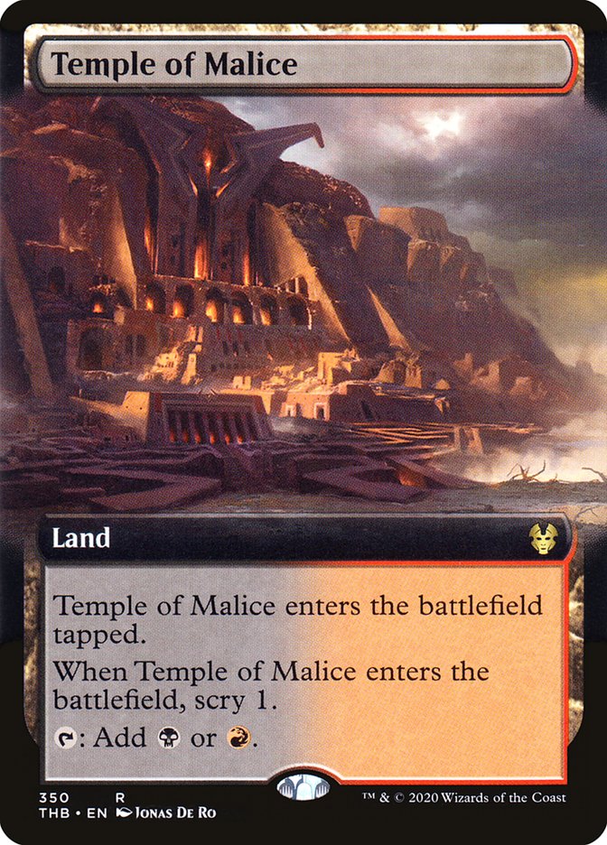 Temple of Malice (Extended Art) [Theros Beyond Death] - Magic: The Gathering - Card Brawlers | Quebec | Canada |